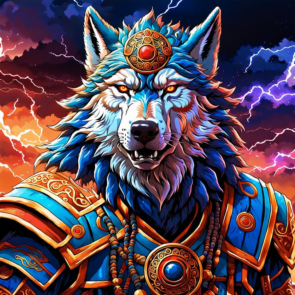 Wolf Warlord: Reki Kawahara Style Illustration