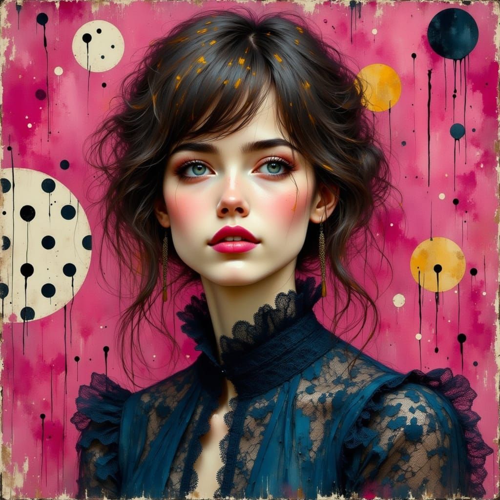 Smoky Eyes Portrait in Ash Thorp Style