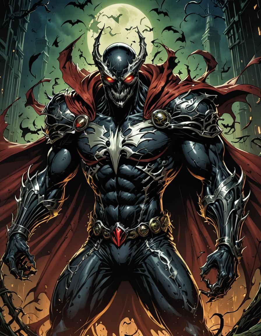 Spawn: Digital Comic Book Art in Anime Style