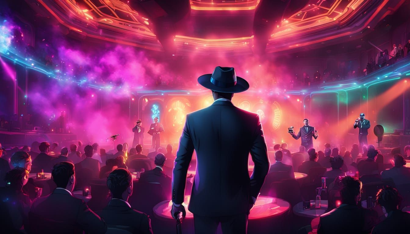 MIB Agent Stand-Up Comedy in Sci-Fi Nightclub