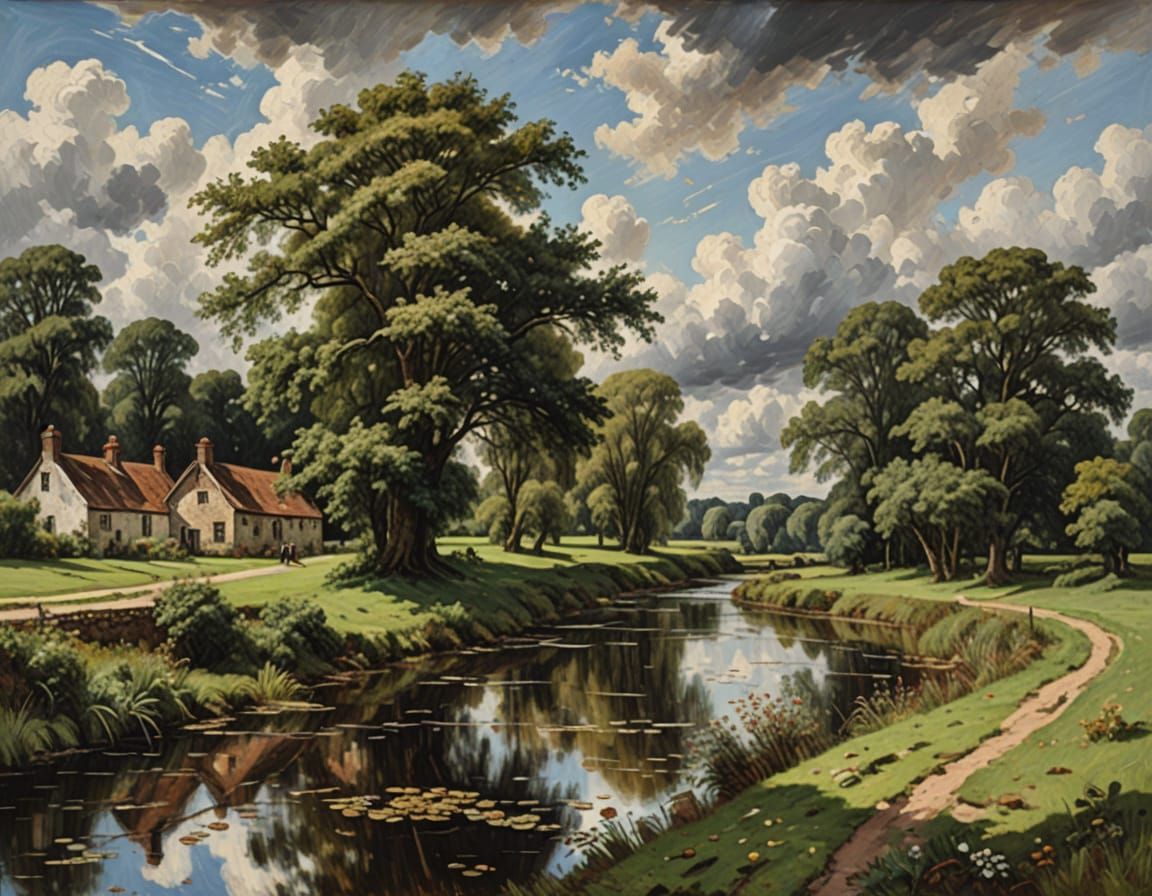 Whimsical Memories in Soft Oil Brushstrokes