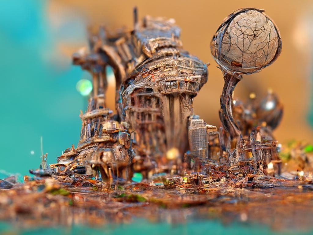 Architecture, Buildings and Structures; Artstation rendering of City of Utopia, future city