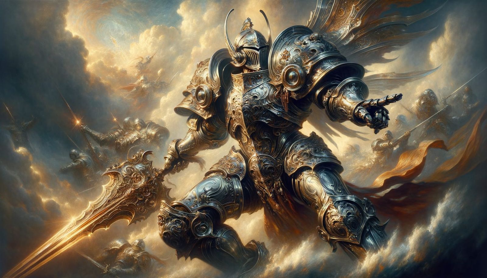 Determined Paladin in Chaotic Battlefield