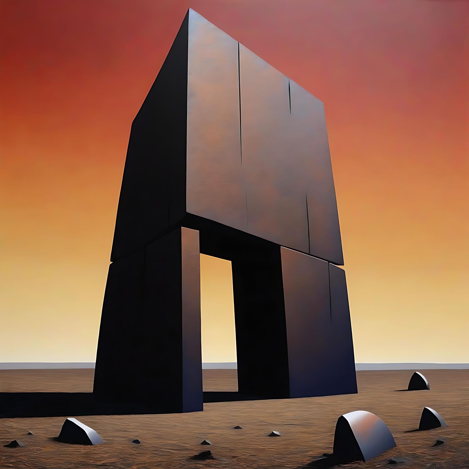 Surreal Megalithic Construction of Unknown Origin