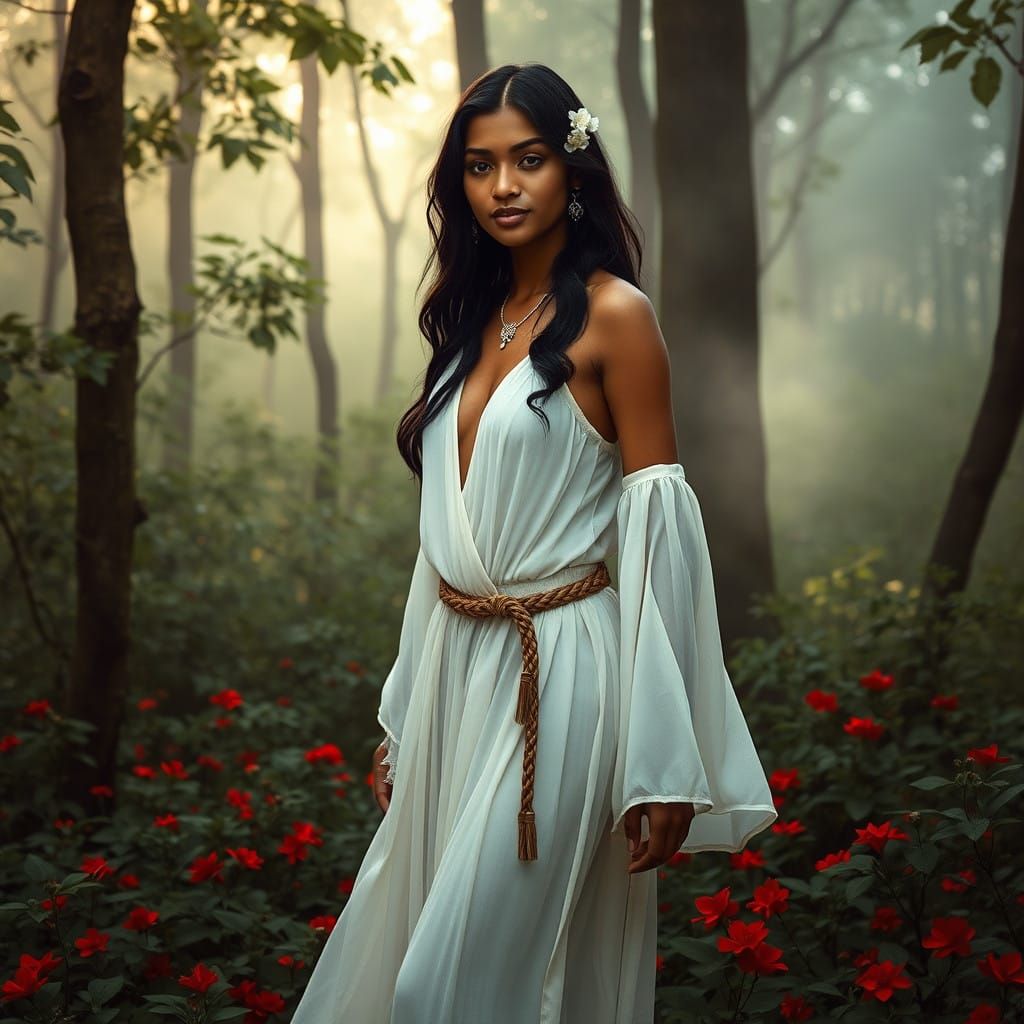 Ethereal Goddess of the Lush Forest