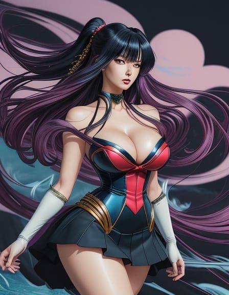 Elegant Sailor Moon-Inspired Anime Idol