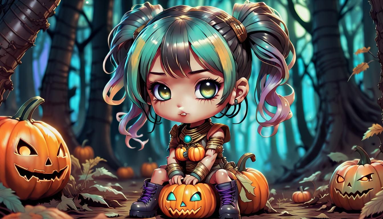 Chibi Yasmin as Mummy in Anime Style