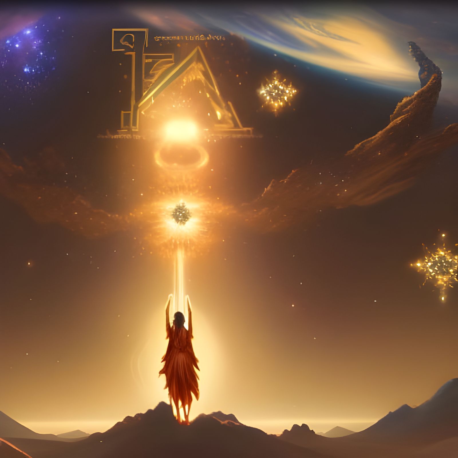 Asteria, Goddess of Stars: Detailed Matte Painting