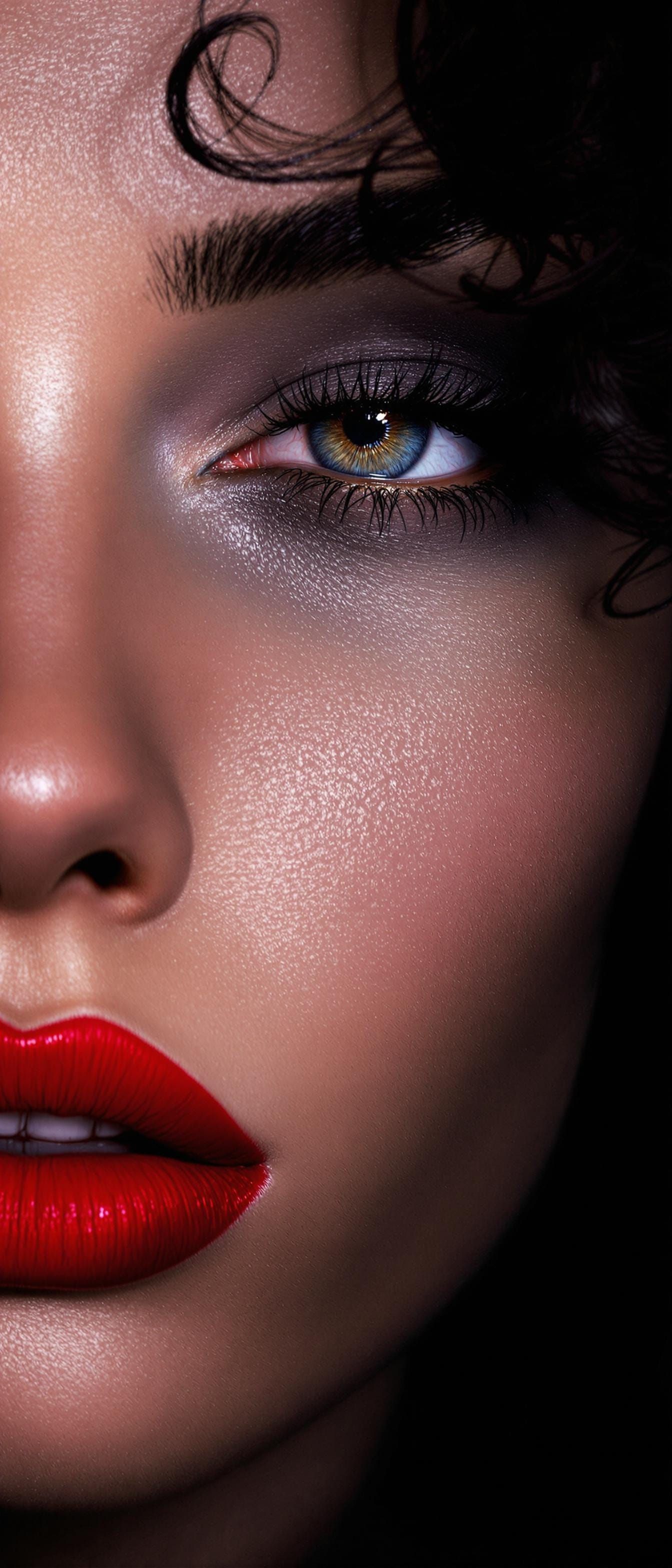 High-Fashion Portrait in Moody, Atmospheric Style