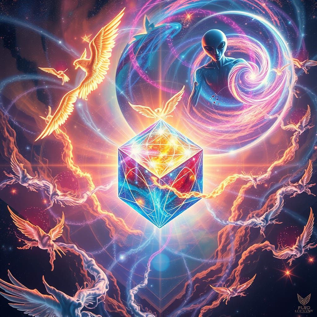 Cosmic Vortex of Interconnected Dimensions