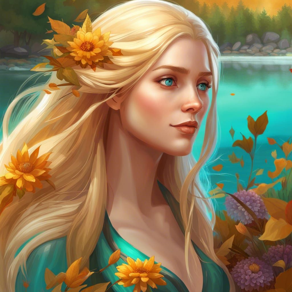 Elven Princess Portrait in Hyperdetailed Style
