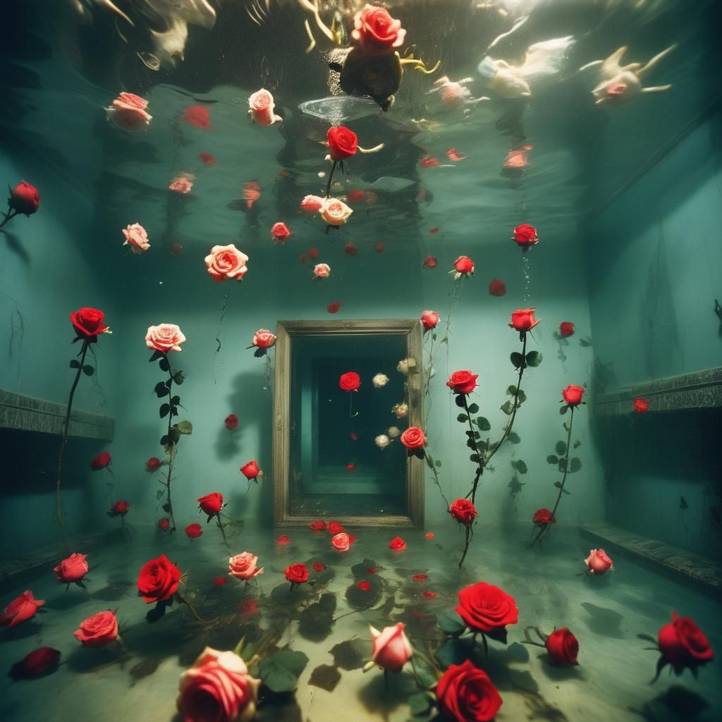 Freediving through a tunnel