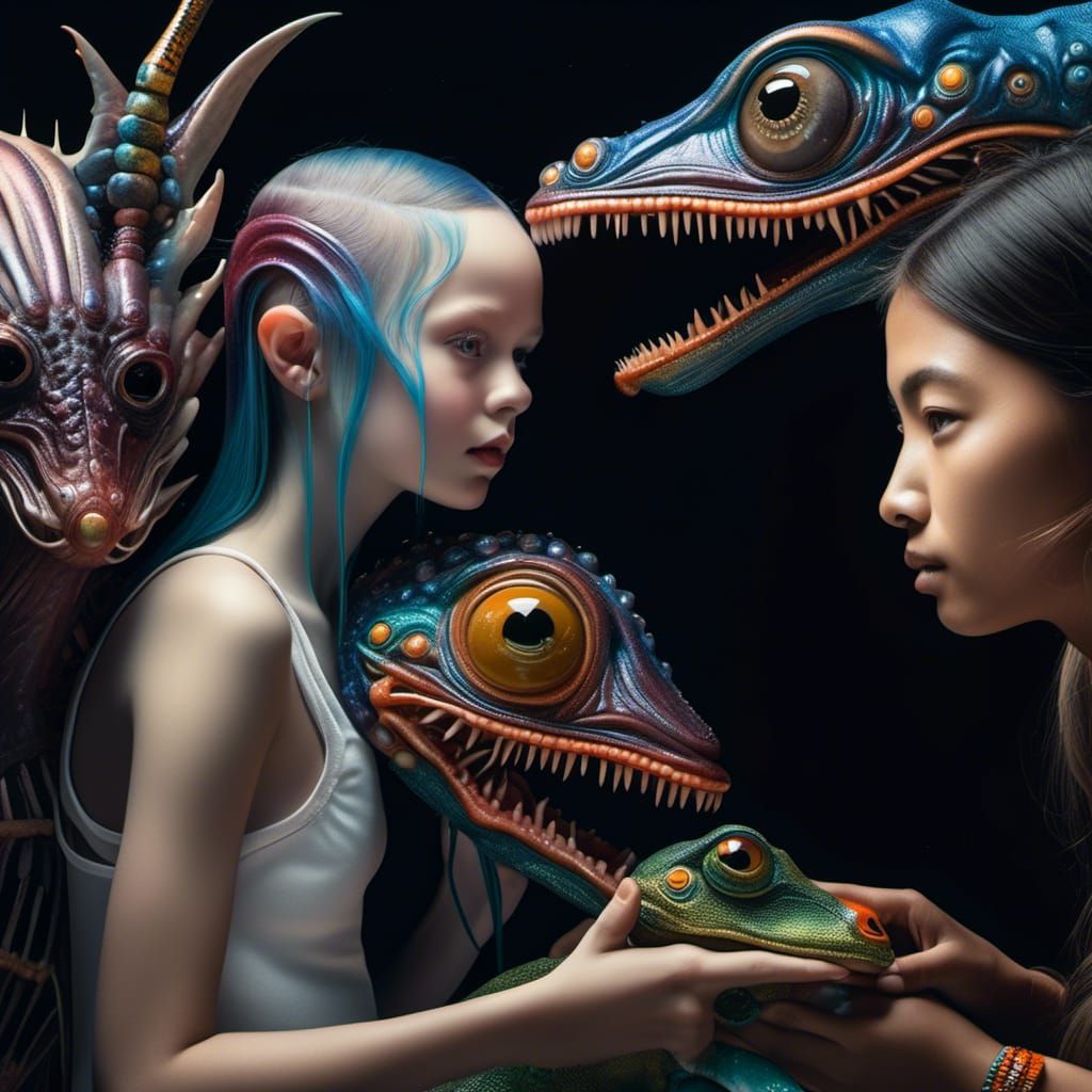 Abstract Alien Portraits: Bizarre Universe in Magical Realis...