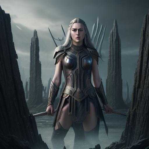 Hela, Asgardian Goddess of Death: Detailed Matte Painting