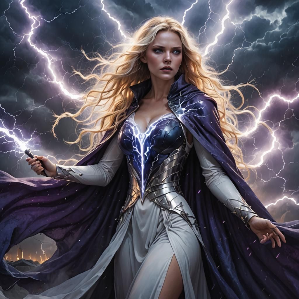 The goddess of lightning, seduction, and deception.