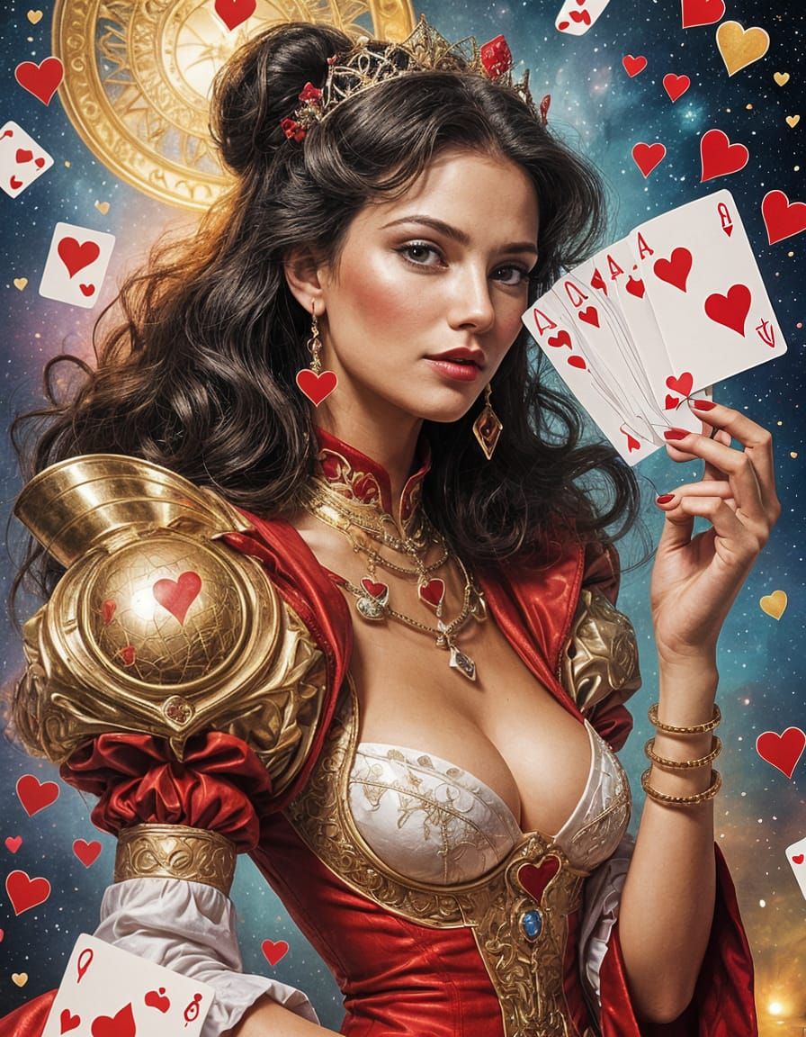 Queen of Hearts Breaks Free: Ethereal Fantasy