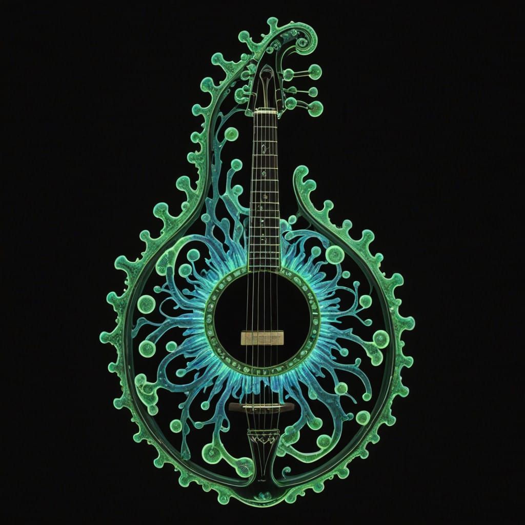 Glowing Amoeba in Medieval Musical Attire