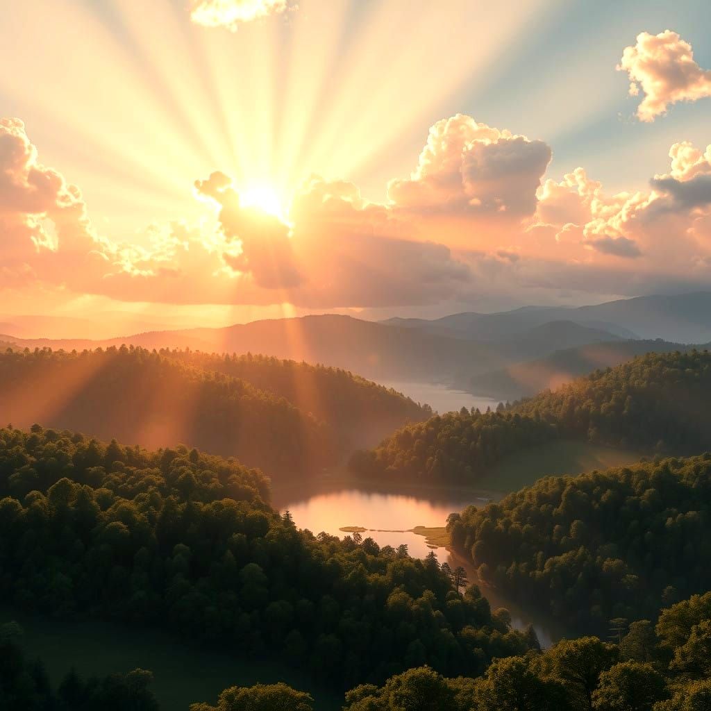 Stunning Sunday Sunrise in Vibrant Fantasy Colors