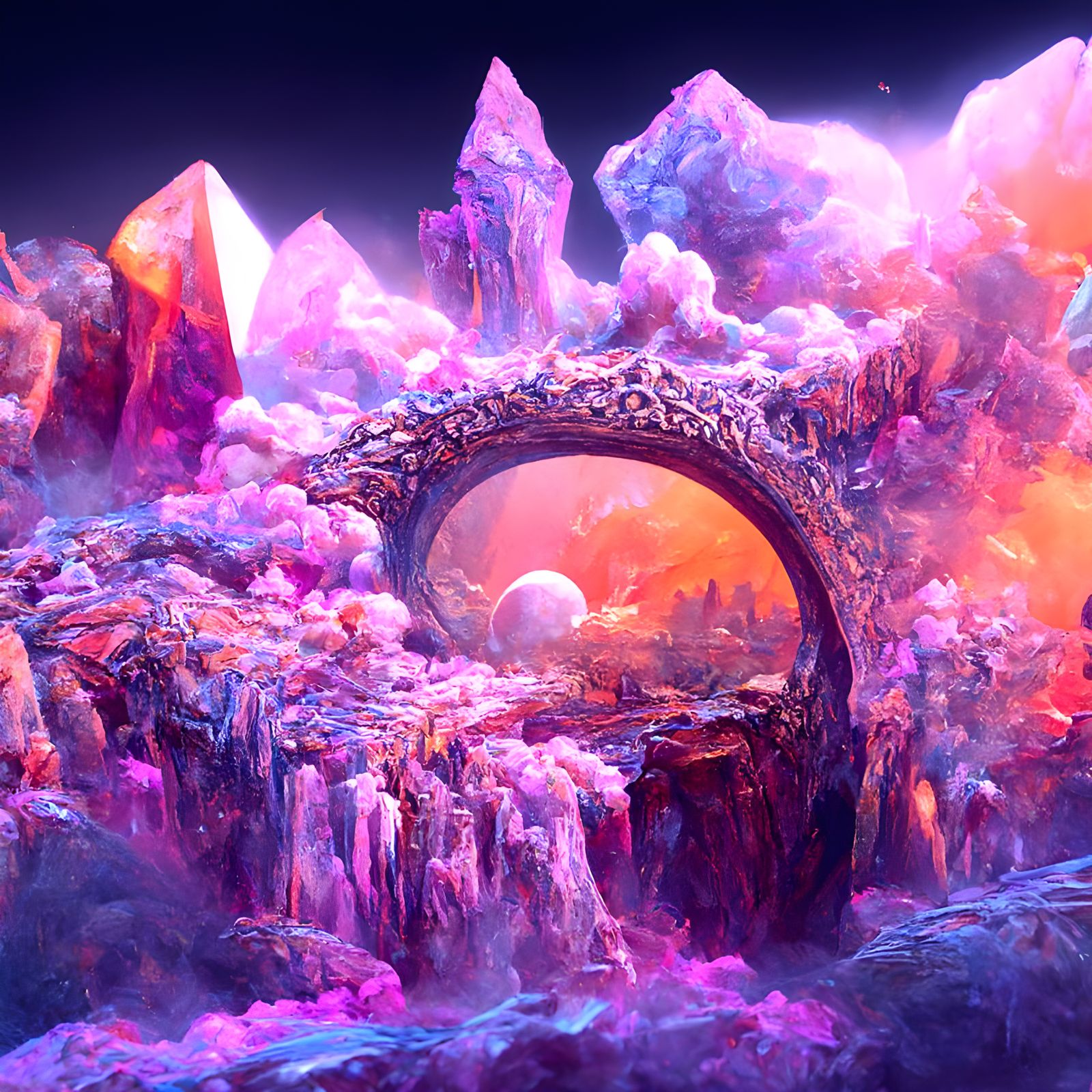 Magic Geode Portal to Alien Garden
