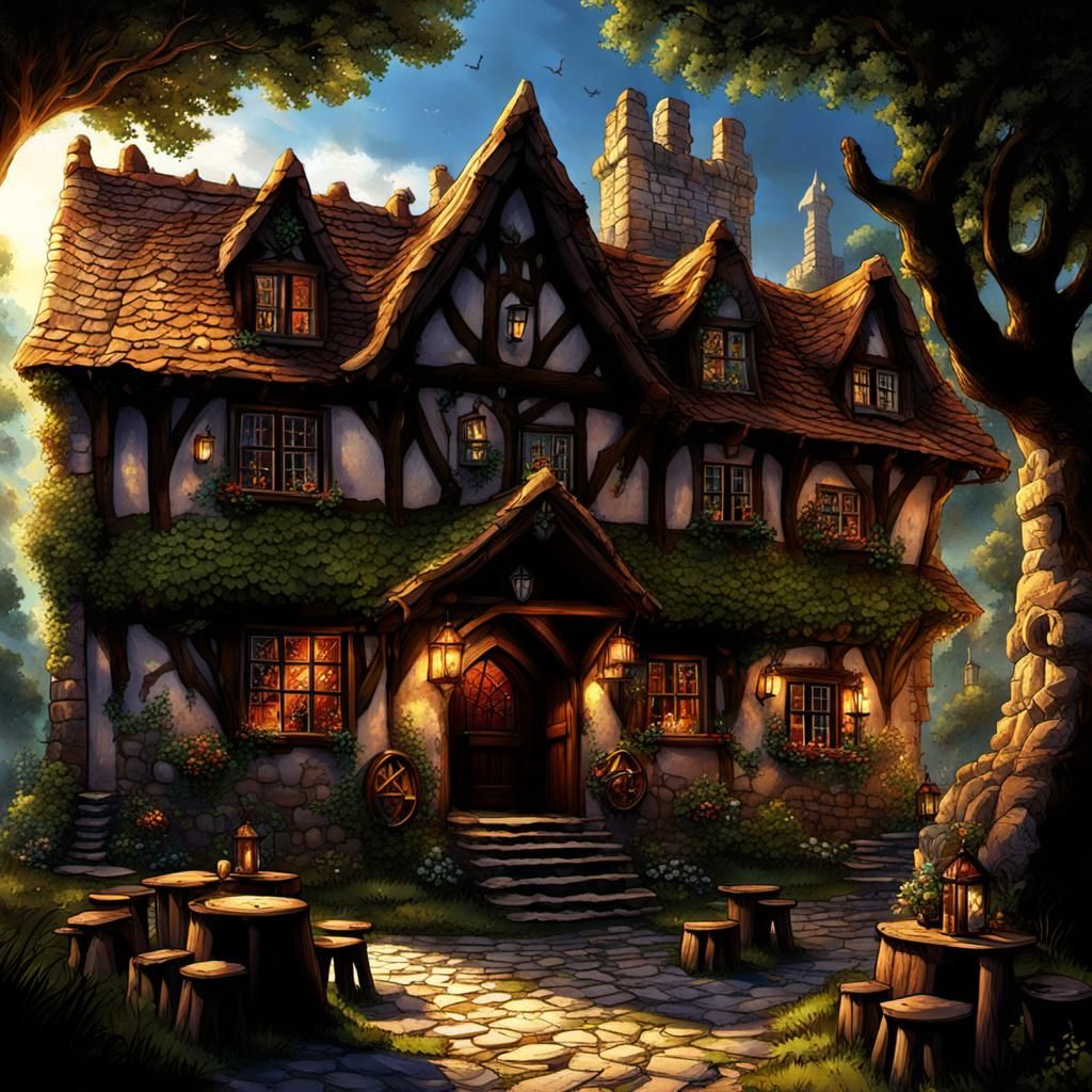 Medieval Fantasy Inn for Mythical Creatures