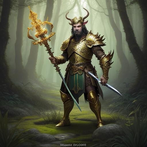 Satyr paladin of nature
