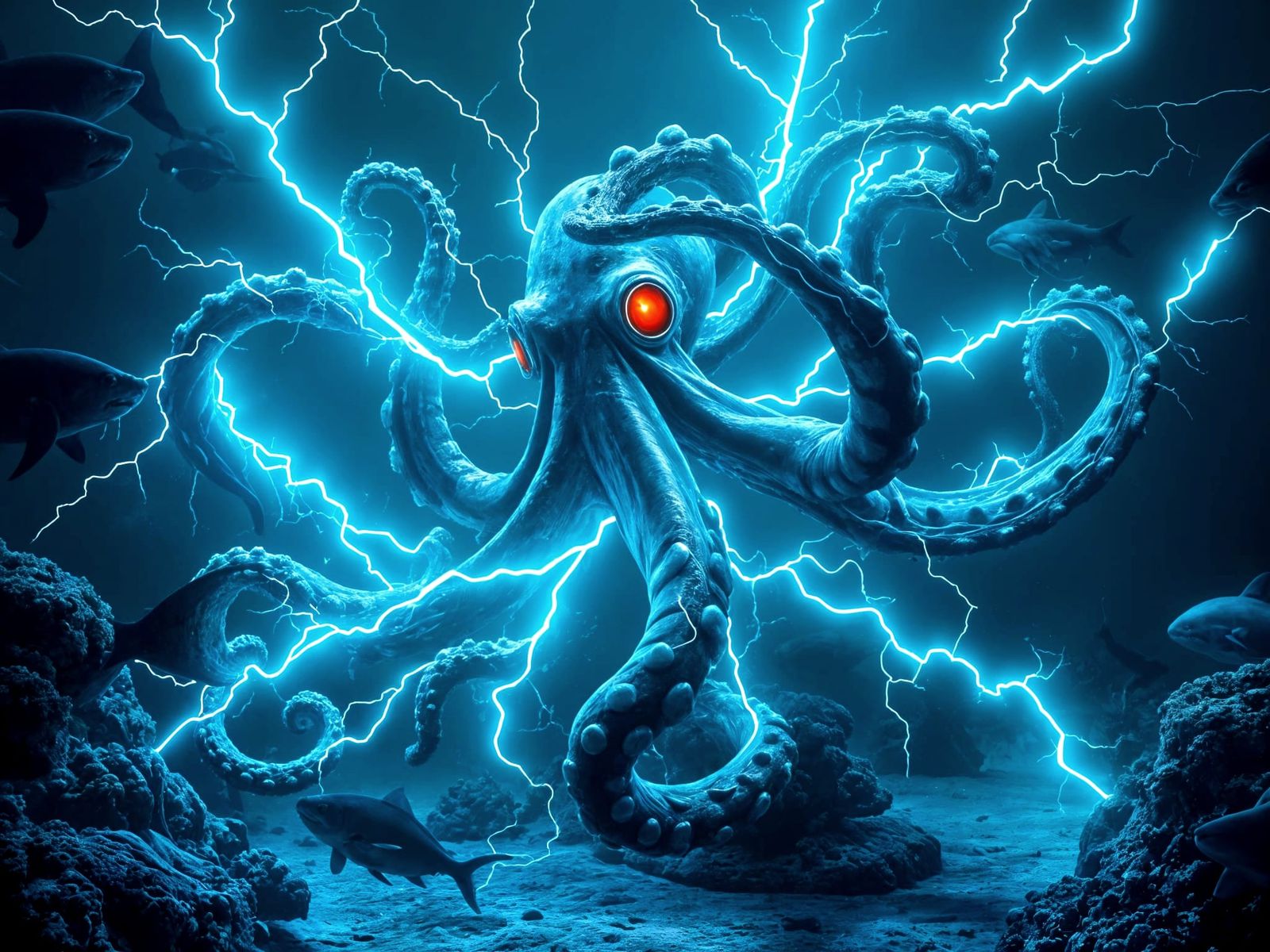 Mighty Octopus Unleashes Electric Fury