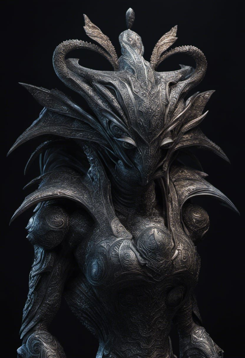 Bizarre Alien Feast in Hyperrealistic Style