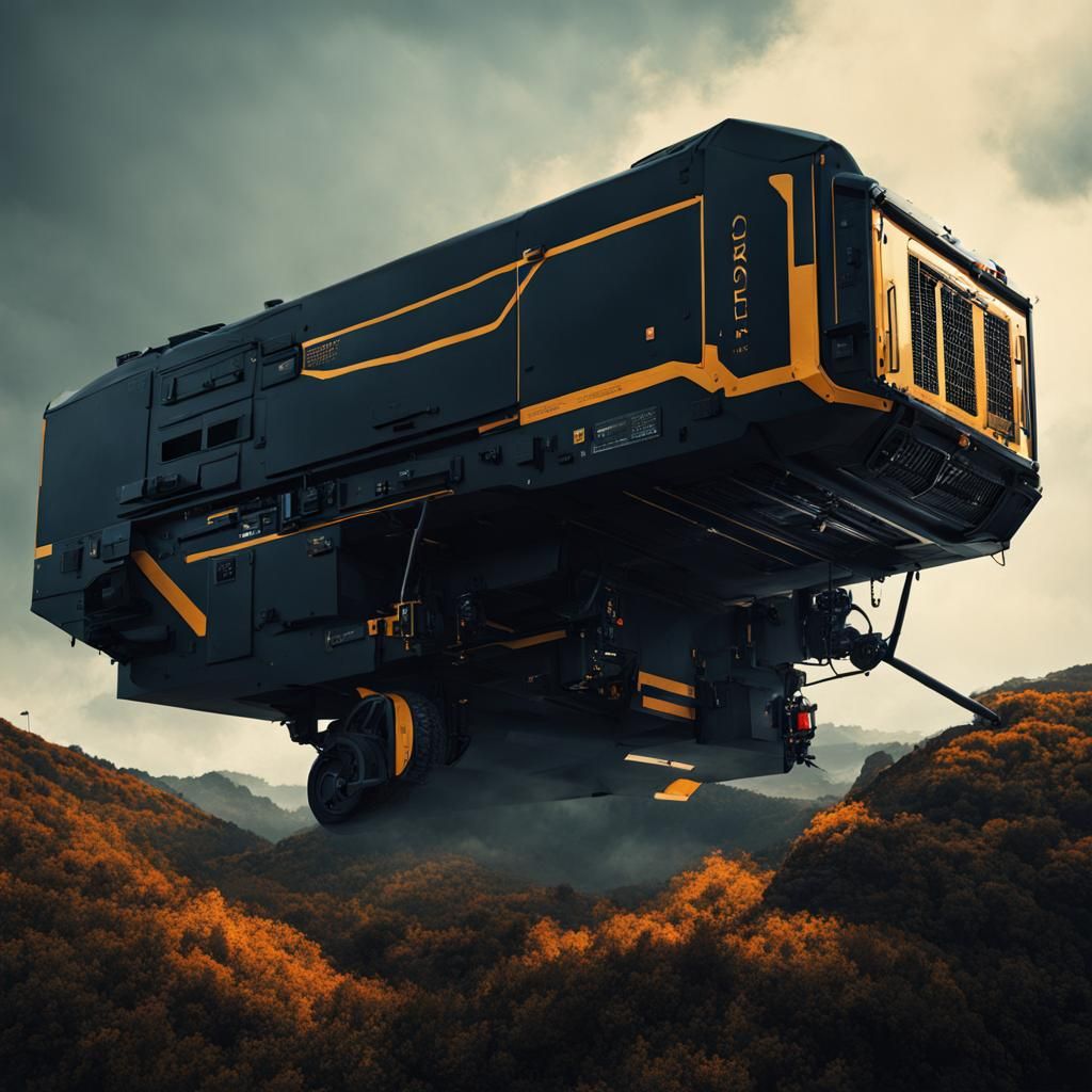 Futuristic Portrait in Graphic Style