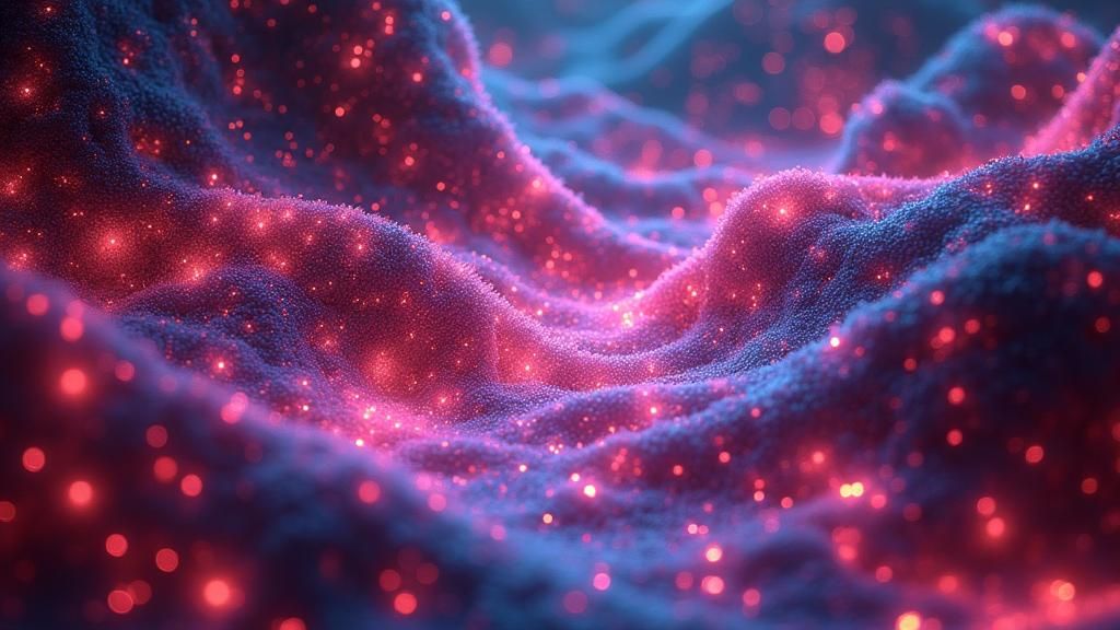 Fluorescent Abstract Design with Depth Perception