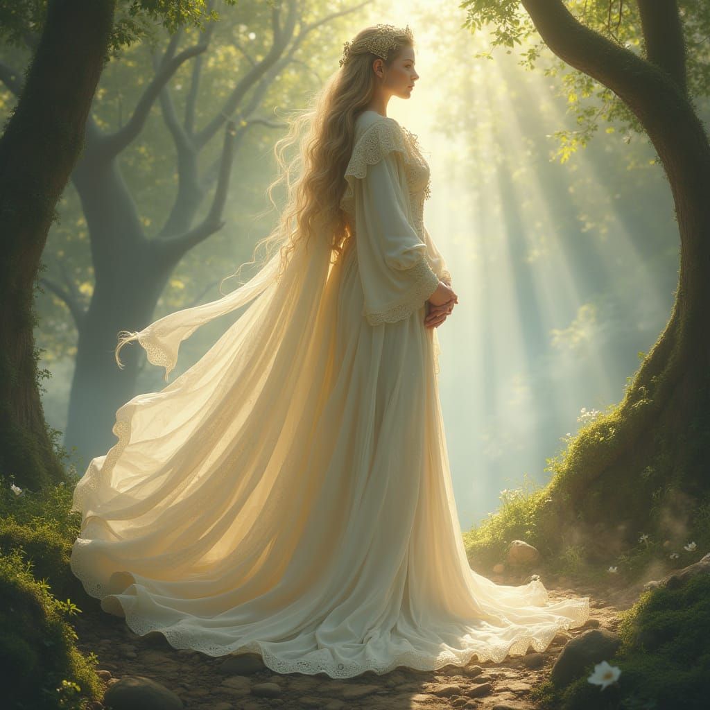 Galadriel in Enchanted Fantasy Realm