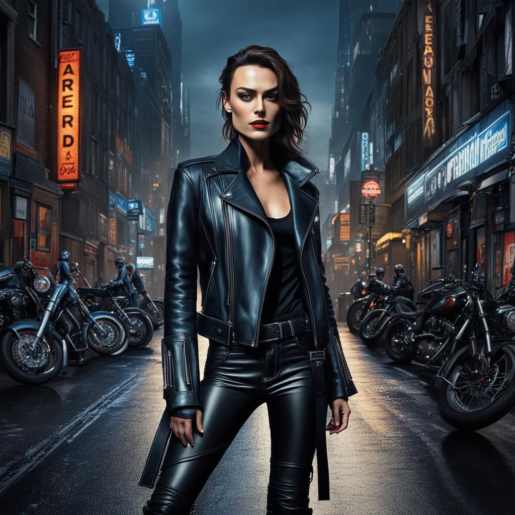 Cyberpunk Rockstar Model in London