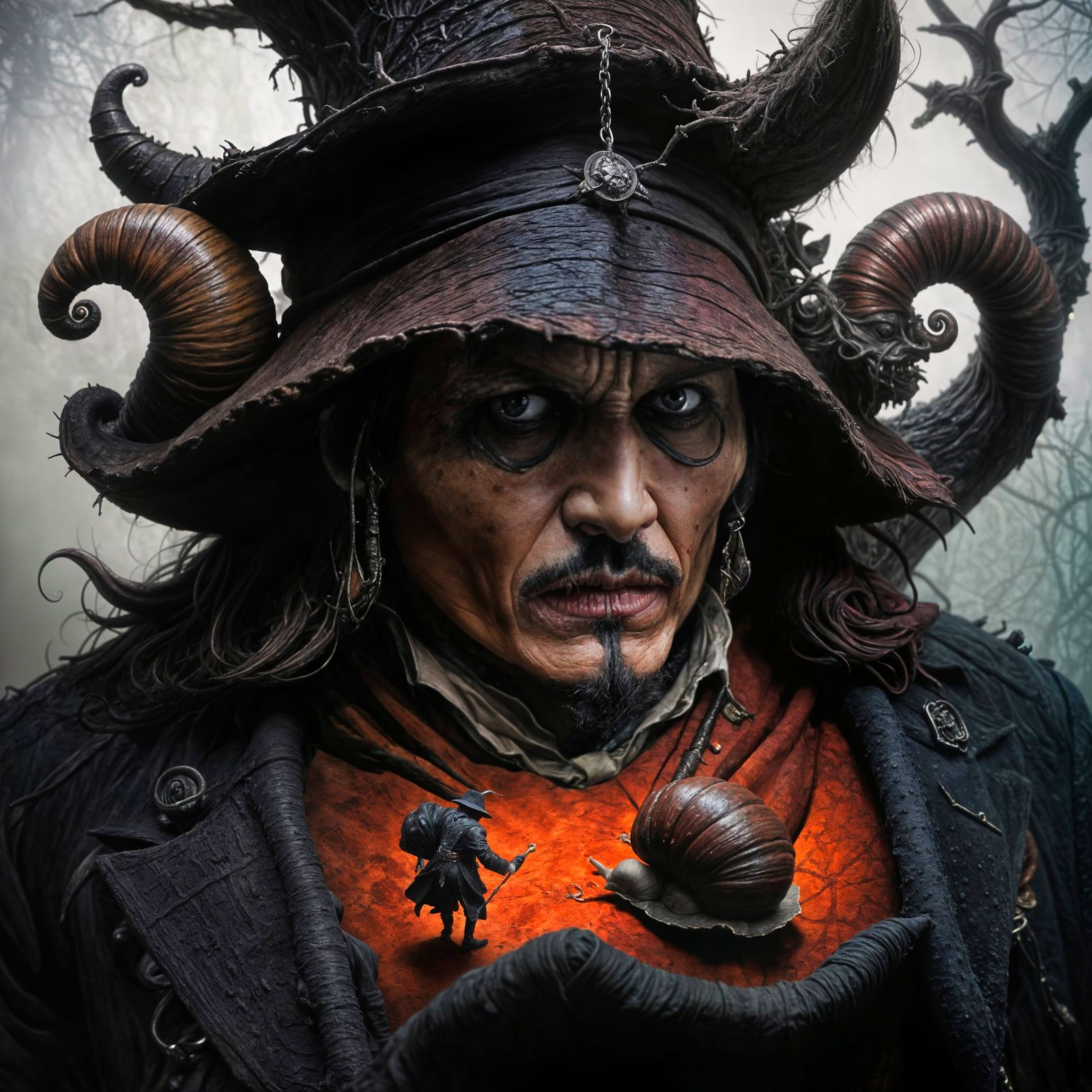 Magical Johnny Depp as a Grumpy Tree in an Enchanted Forest