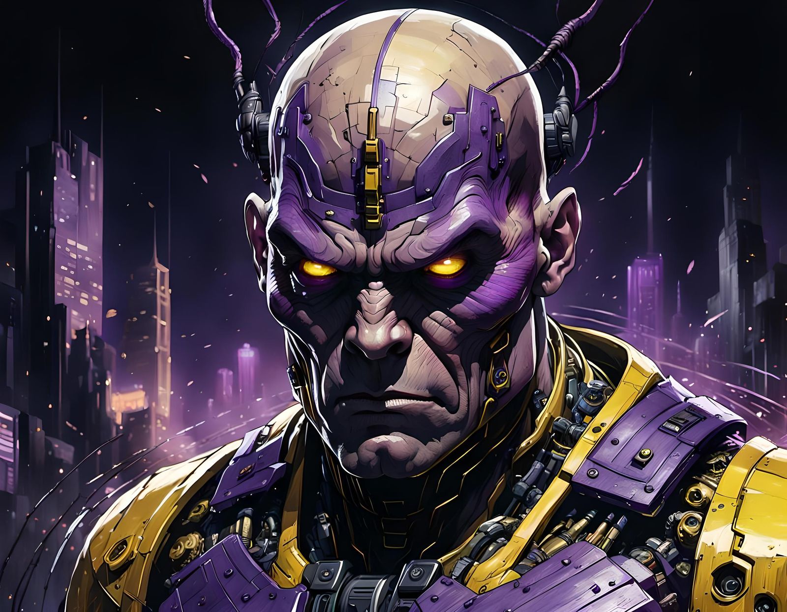 Mongul Supervillain as Hyperdetailed Matte Painting