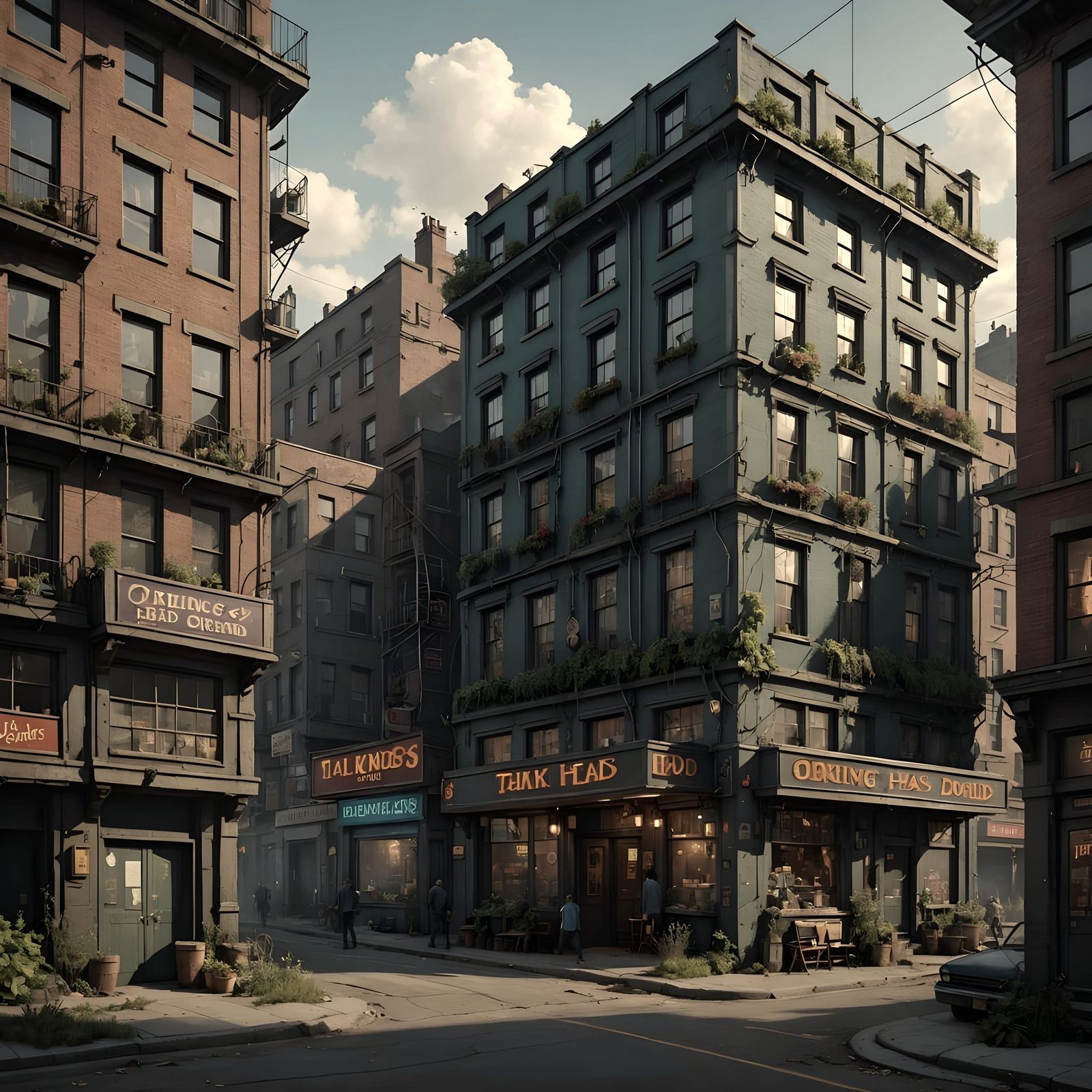 Talking Heads in a Fantastical 8K Matte Painting