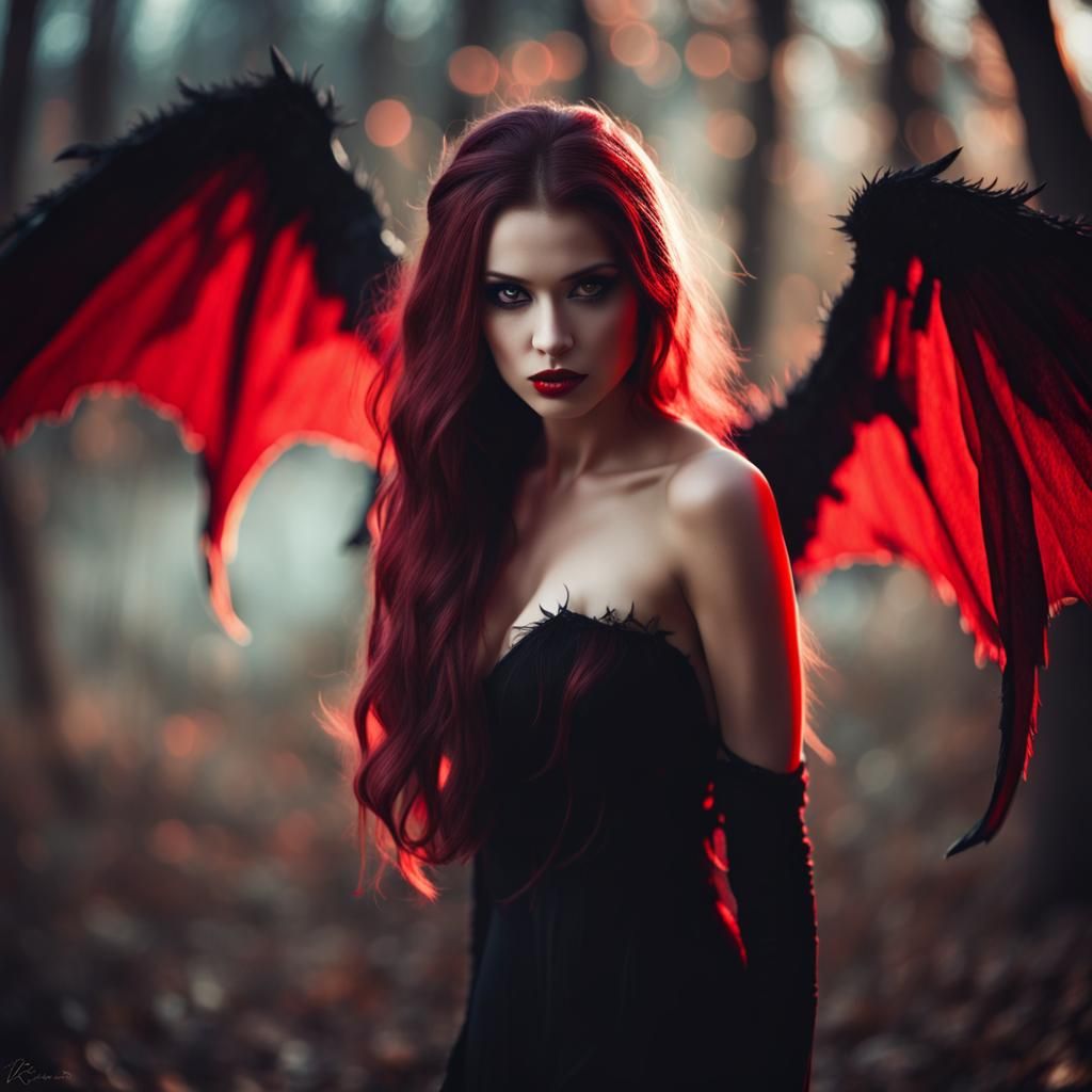 Vampire Queen Seduction in Professional Photography Style