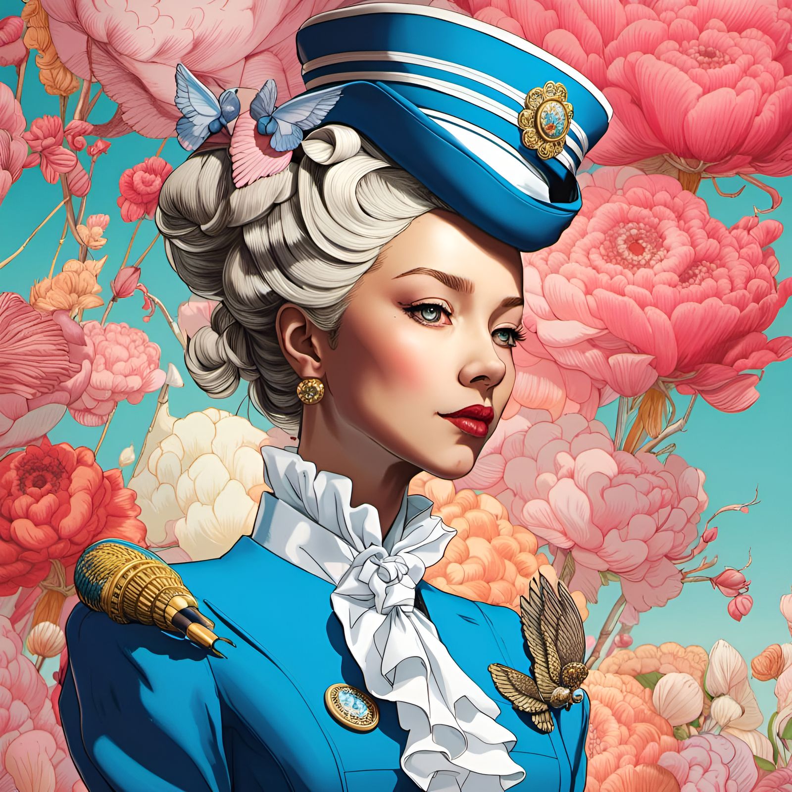 Marie Antoinette: the best flight attendant of her times.