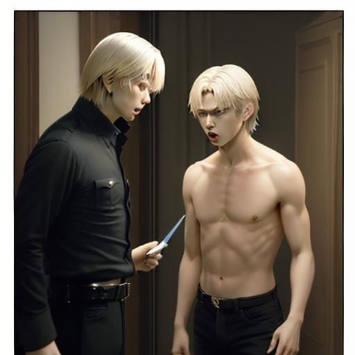 "Hey, leave him alone!" Leo said, his voice surprisingly firm.