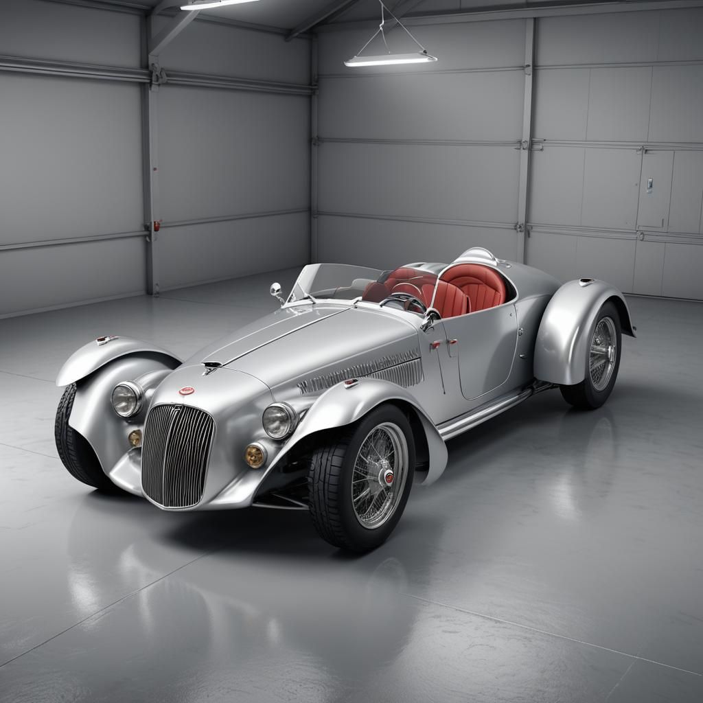 Silver V12 Concept Car Inspired by 1930s Auto Union