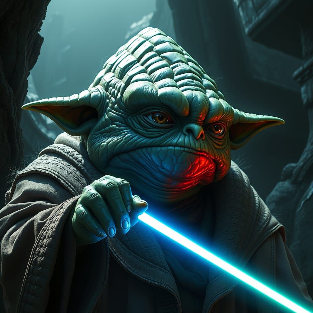 Jabba the Hutt Yoda Hybrid: Digital Matte Painting