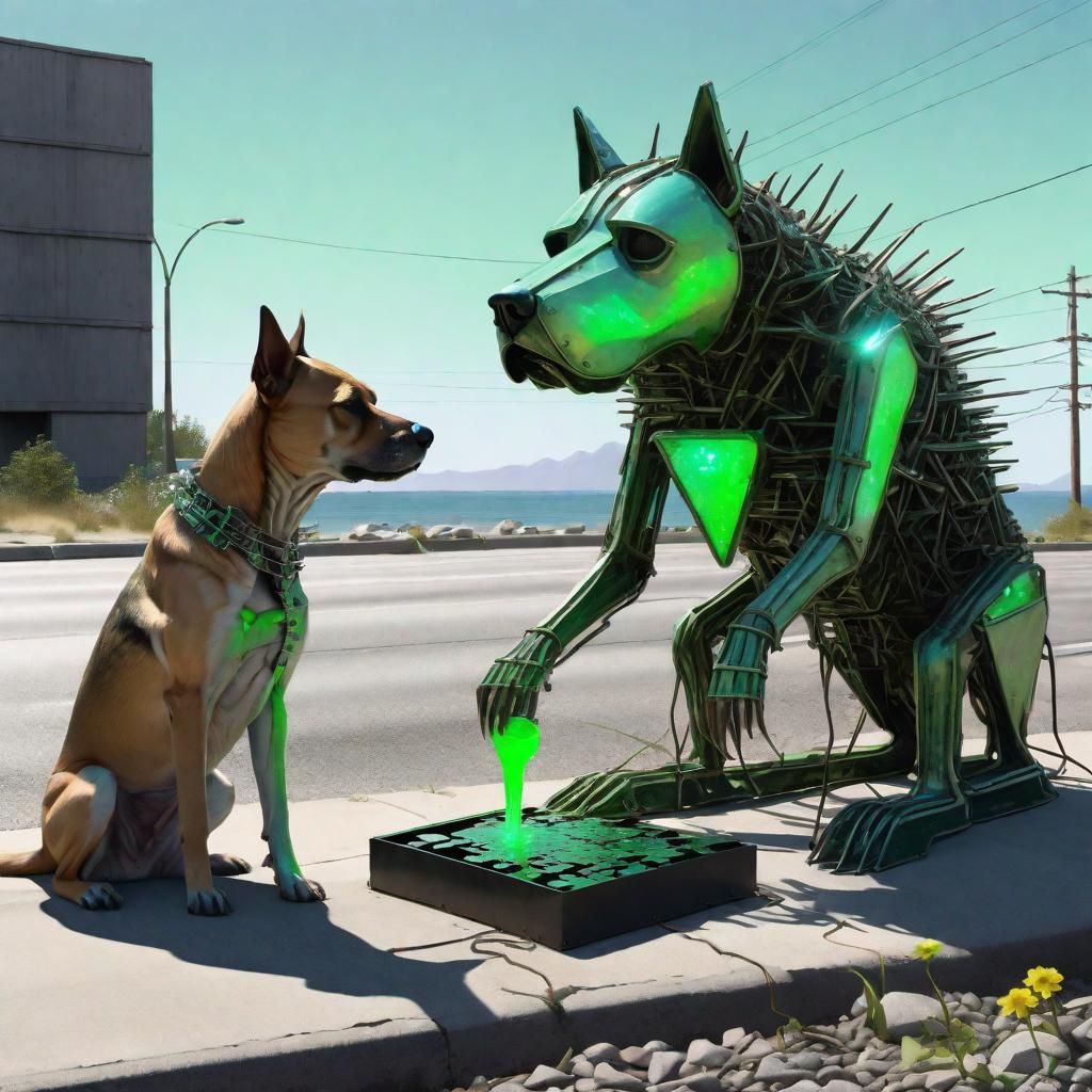 Mechanical Cenobyte Dogs Playing Puzzle Box