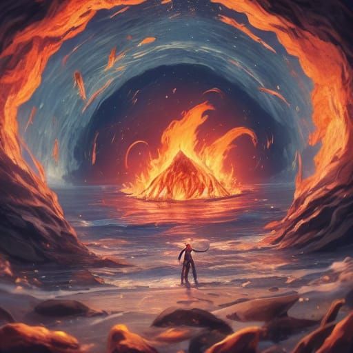 Fiery Cave Adventure: Giant Awakens