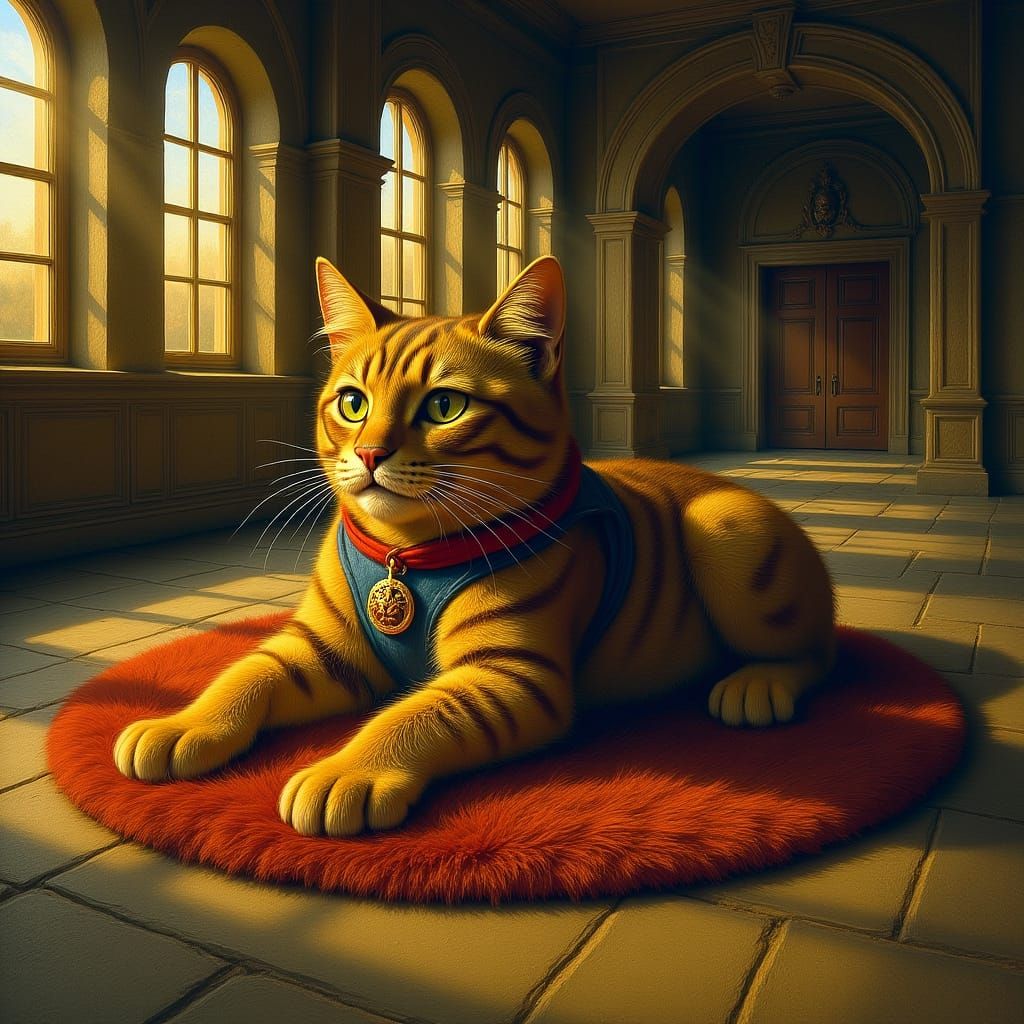 Battle Cat Plush Rug in Castle Grayskull