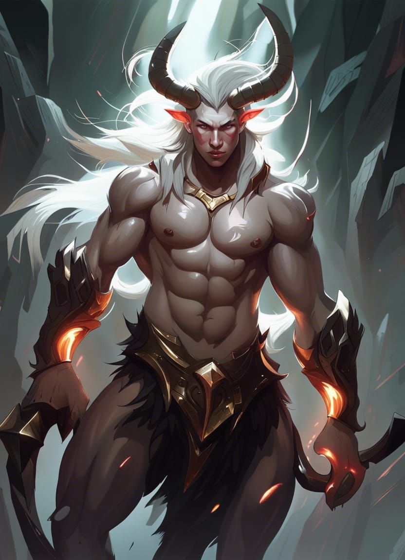 Hyperdetailed Centaur Portrait with Dynamic Lighting