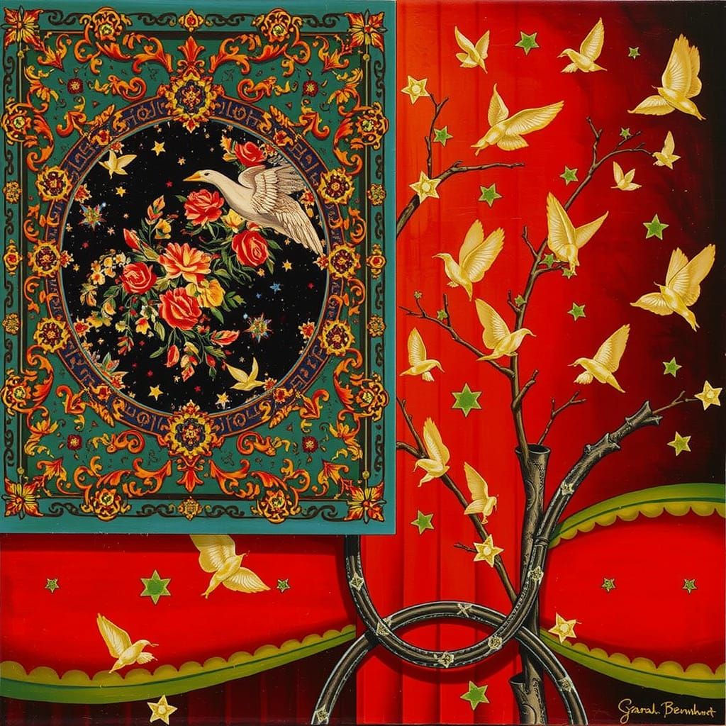 Sarah Bernhardt in Theatrical Glamour