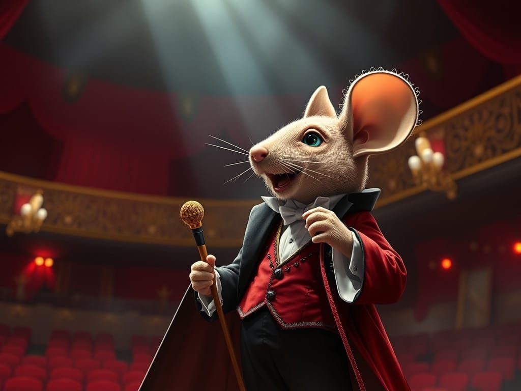 Mouse singing opera