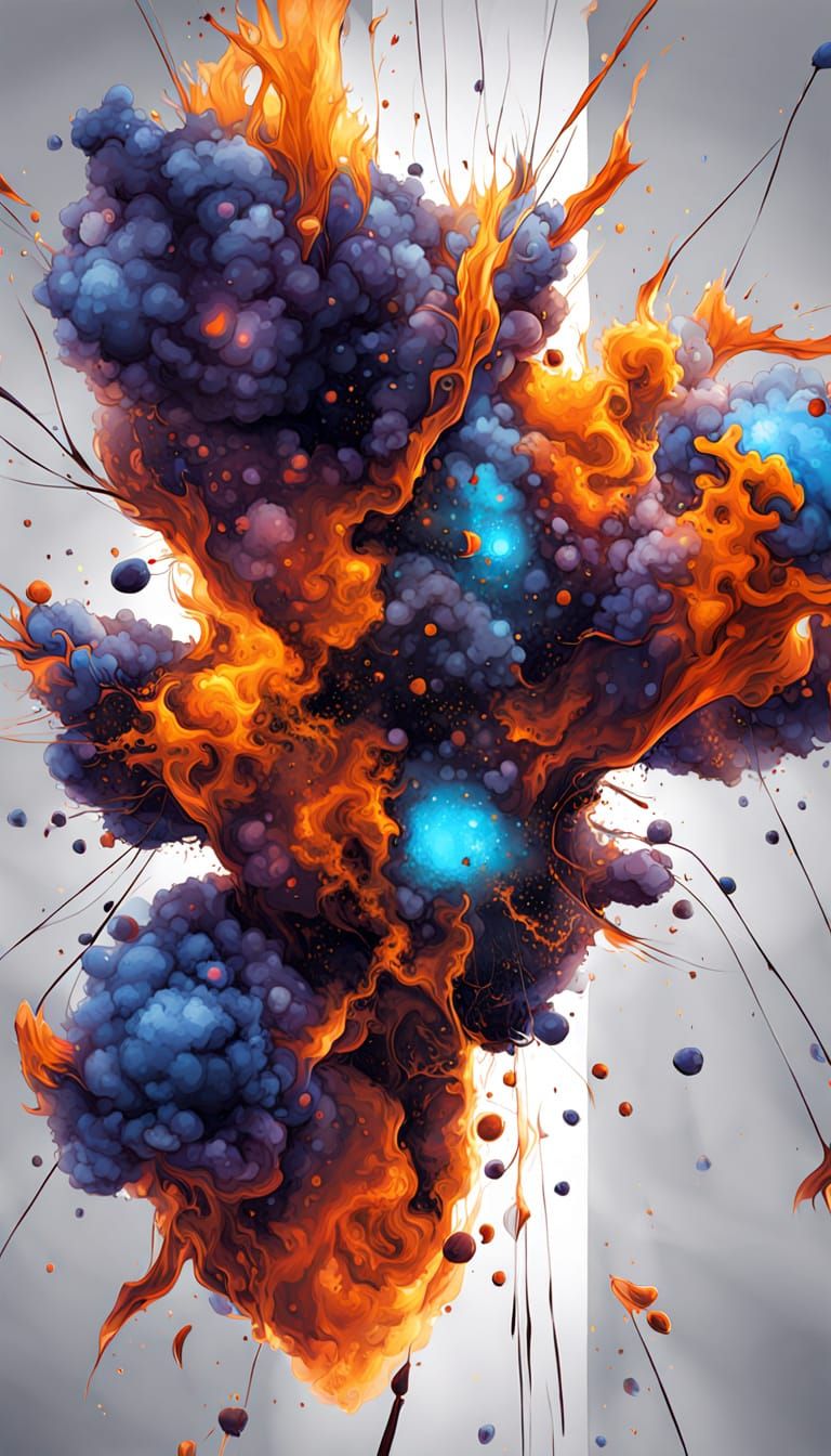Exploding Nebulae of Micro Fractals in Abstract Expressionis...
