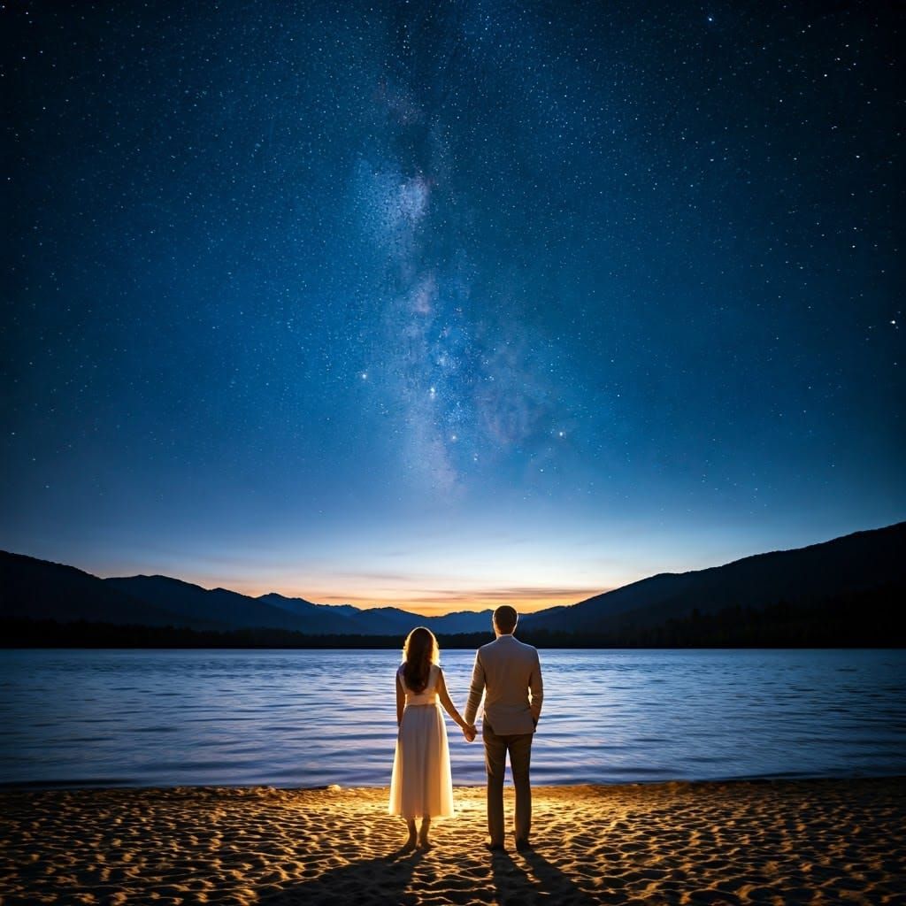 Romantic Evening Under the Starry Sky