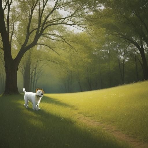 Jack Russell Terrier Runs Through Meadow