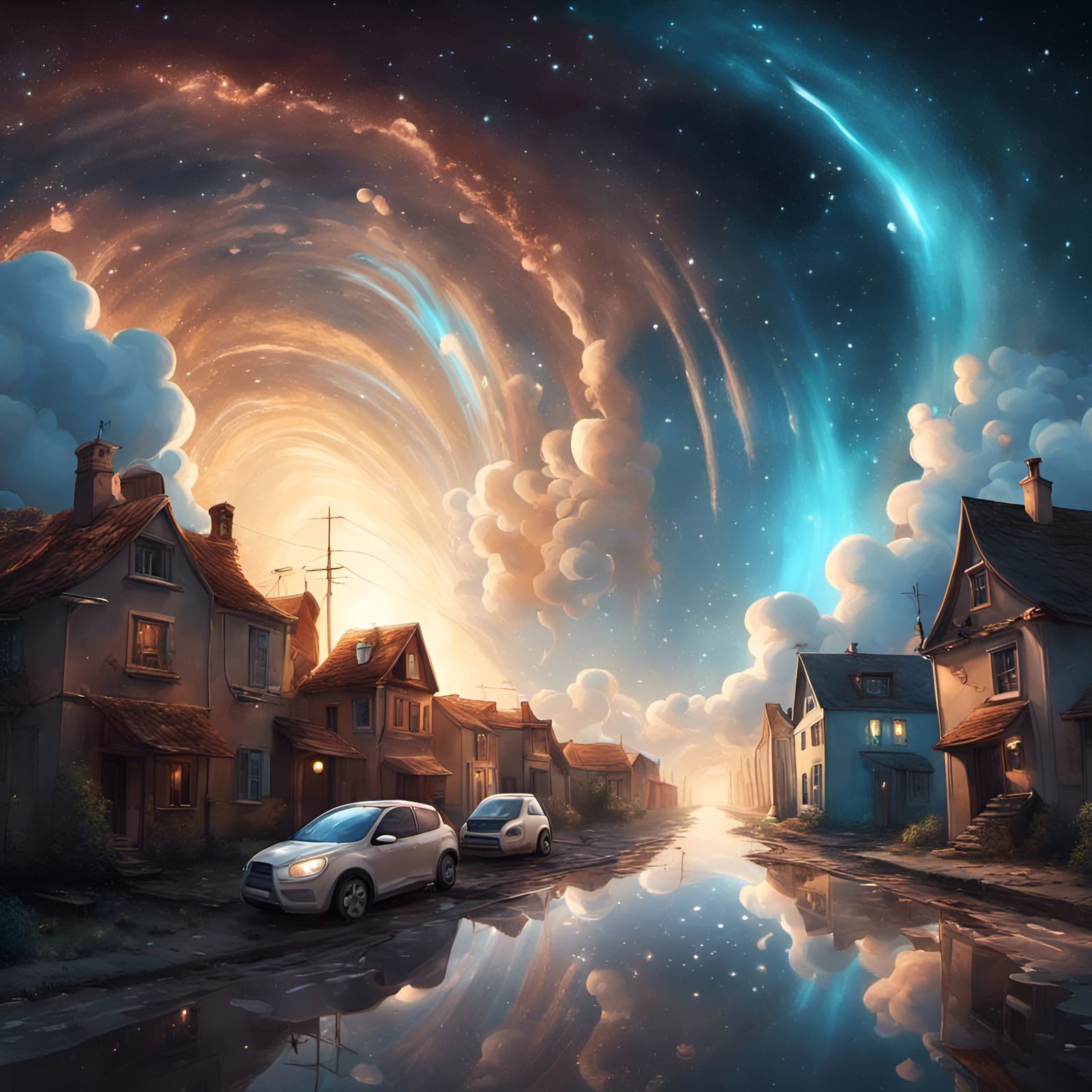 Milky Way Road: A Dairy Starry Night