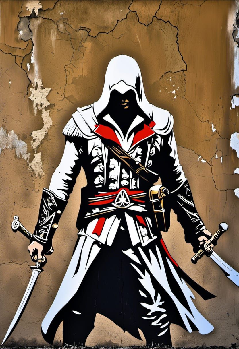 Assassin's Creed as Banksy-Style Street Art